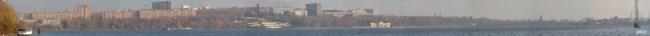 Ижевск: Панорама Ижевска: вид с пруда